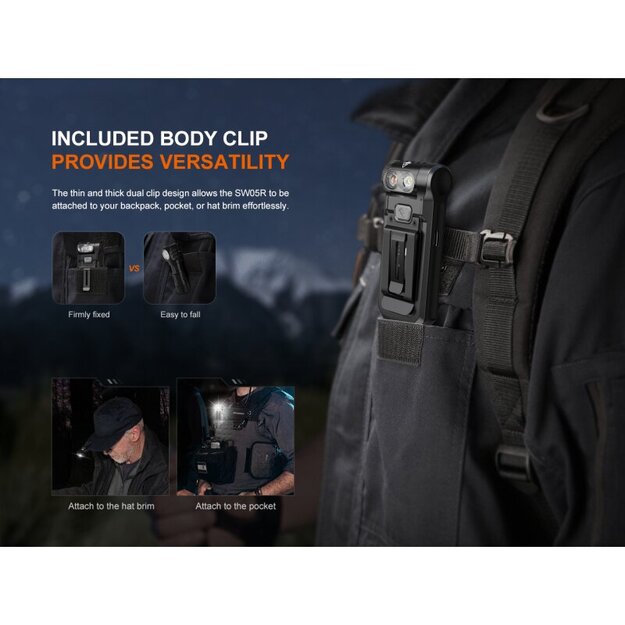 Fenix SW05R-UV Balts un UV LED Zibspuldze