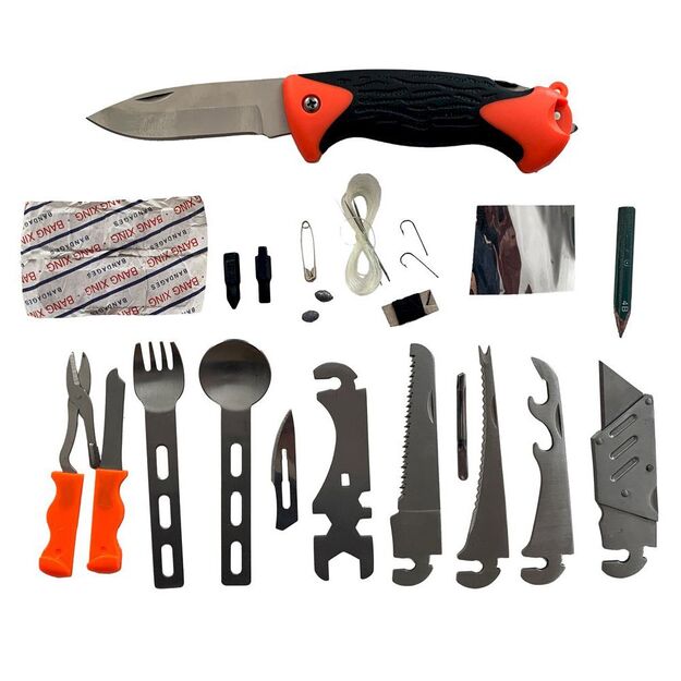 Texar Bushcraft kit in orange box