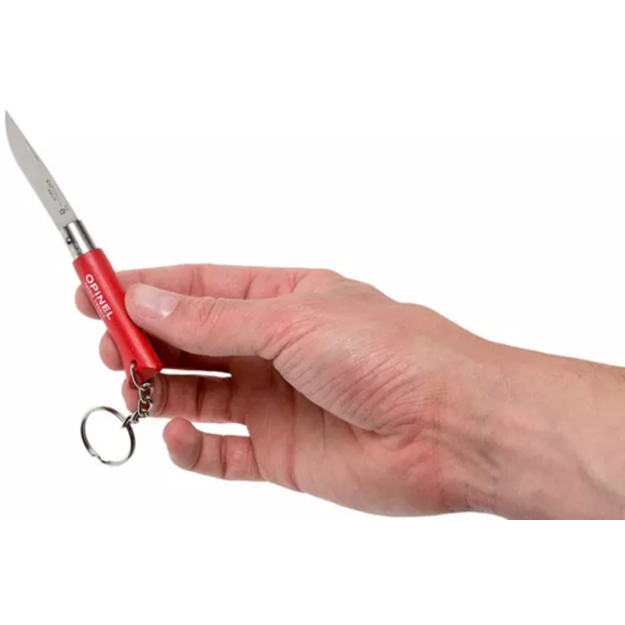 Pocket knife Opinel No.4 with key ring Red 002055