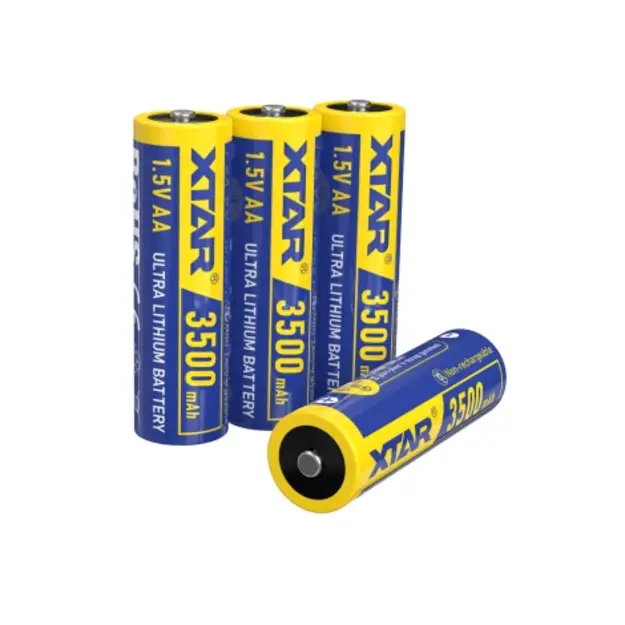 XTAR 1.5V AA Litija baterijas neuzlādējamas FR6 3500mAh F4 4gab