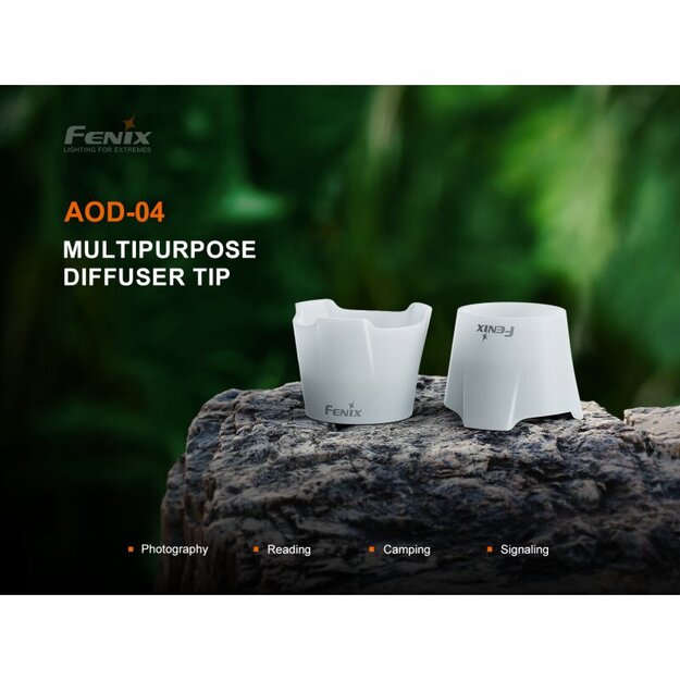 Fenix difuzors balts AOD-04 TK22R TK26R C7 WF25RM