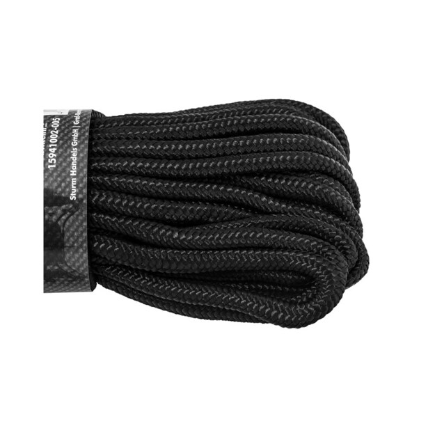 Mil-Tec 9 mm x 15 m melna virve