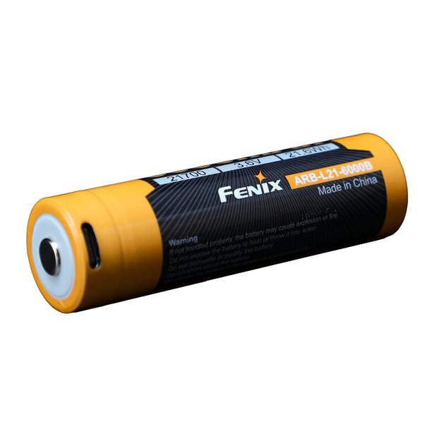 Fenix ARB-L21-6000B Li-Ion USB uzlādējama 21700 baterija