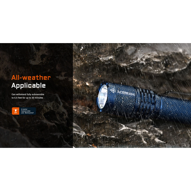 AceBeam TAC AA V2.0 Black Flashlight