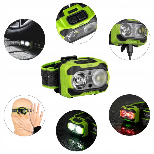 Vayox Pro sērijas pierejais lukturis 600lm IP44 TwinBeam VA0361