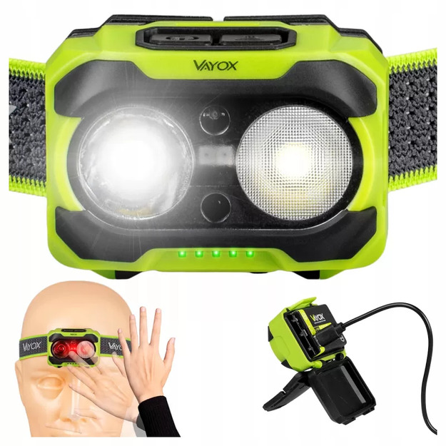 Vayox Pro sērijas pierejais lukturis 600lm IP44 TwinBeam VA0361