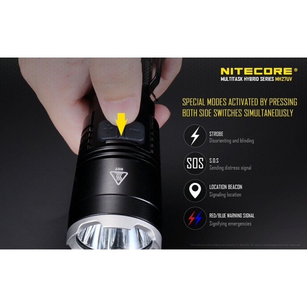 Nitecore MH27UV lukturītis ar UV gaismu