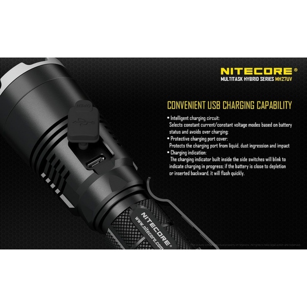 Nitecore MH27UV lukturītis ar UV gaismu