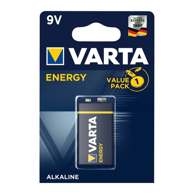 &Scaron;arminė baterija 9V Energy VARTA 4122