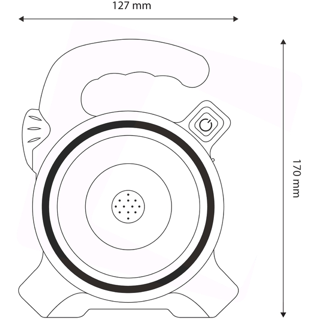 Uzlādējams lukturis ENTAC 1W Solar