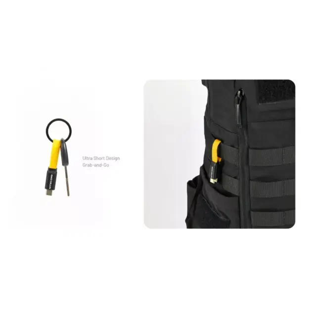 Nitecore NLink10 PD QC ātrās uzlādes USB-C kabelis ar apzeltītiem magnētiskiem savienotājiem