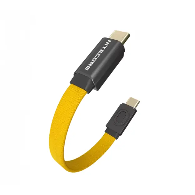 Nitecore NLink10 PD QC ātrās uzlādes USB-C kabelis ar apzeltītiem magnētiskiem savienotājiem