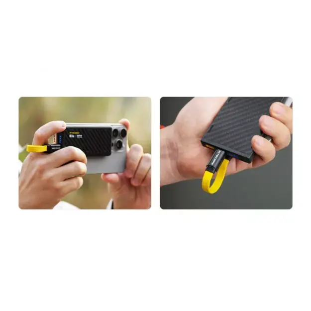 Nitecore NLink10 PD QC ātrās uzlādes USB-C kabelis ar apzeltītiem magnētiskiem savienotājiem