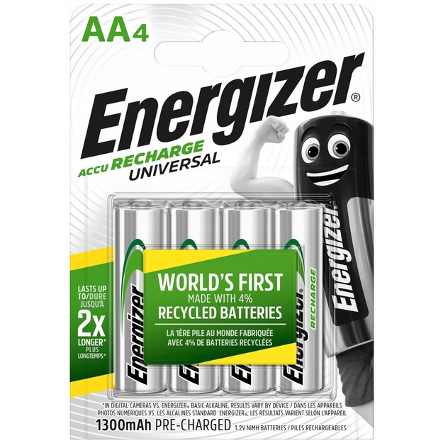 Energizer akumulatori 4xAA HR6 1300 mAh