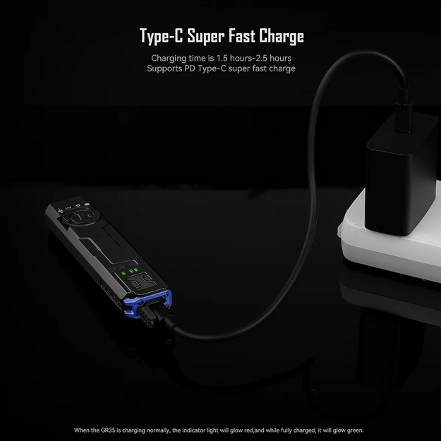 IMALENT GR35 PE Flashlight with Red Laser