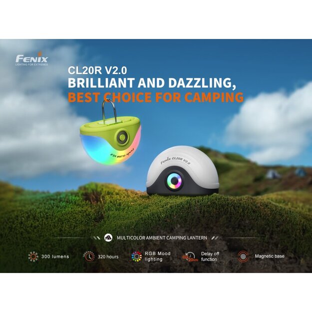 Fenix CL20R V2.0 LED Kempinga Laterna Melns