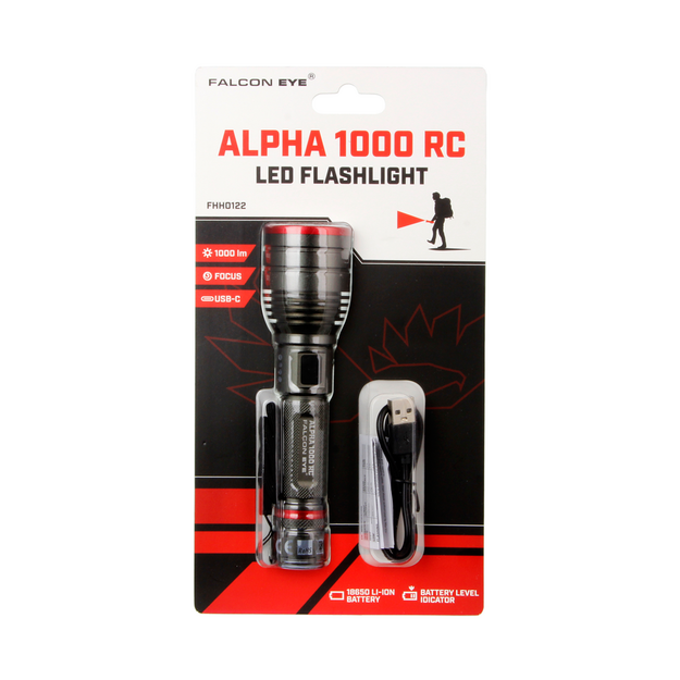 Falcon Eye Alpha 1000 RC USB-C Lukturītis FHH0122