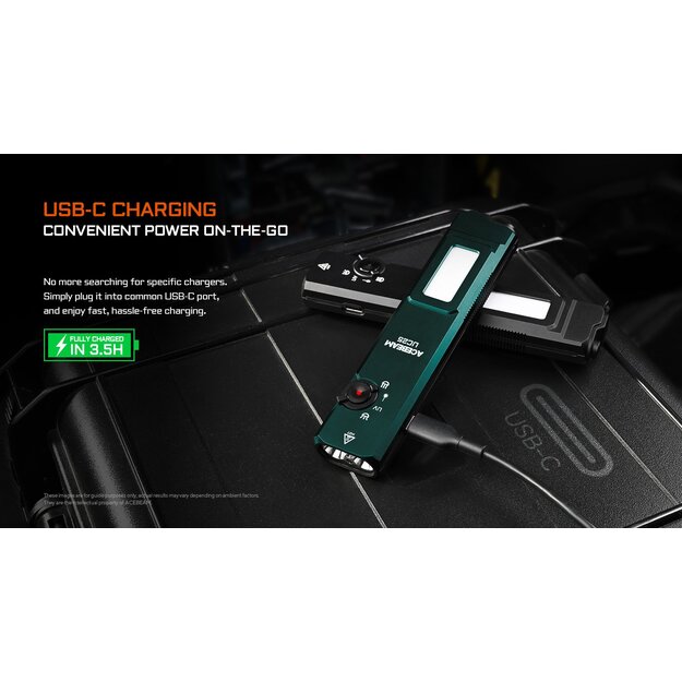 AceBeam UC25 Vairāku gaismu taktiskais EDC lukturītis Zaļ&scaron;