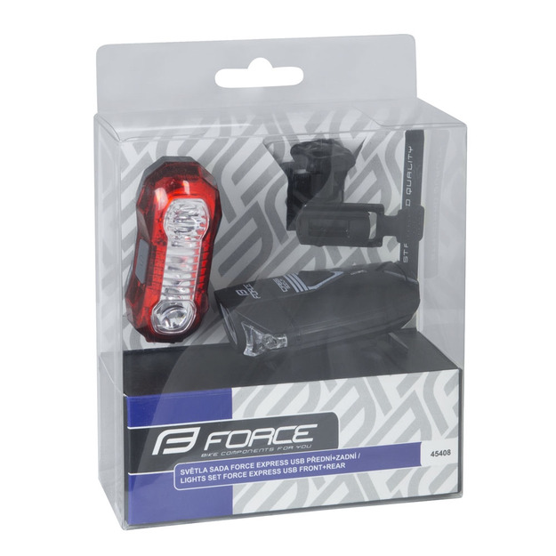 FORCE Express USB priek&scaron;ējo lukturu komplekts