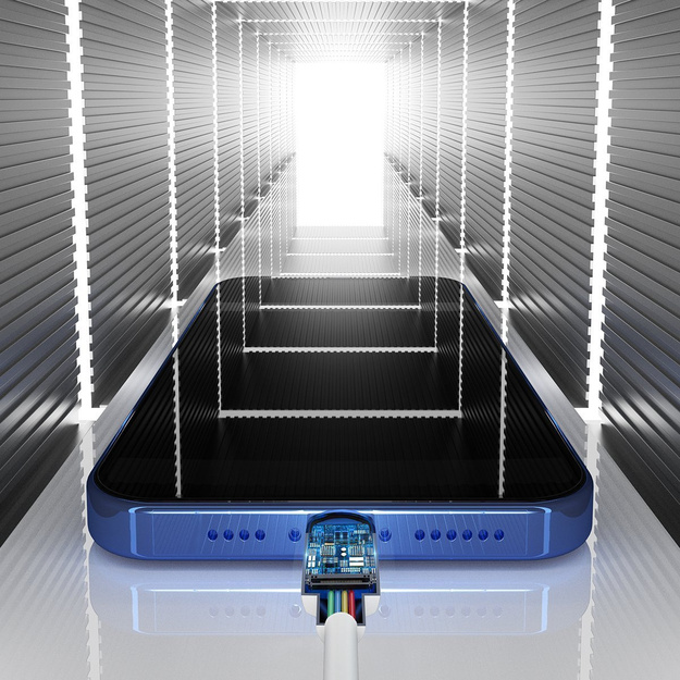 Baseus Simple Wisdom Data Cable Kit USB to Lightning 2.4A (2PCS/Set）1.5m White