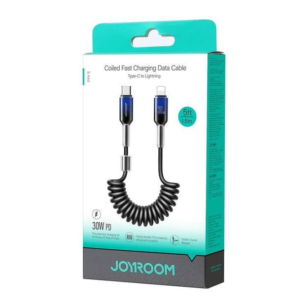 Cable USB-C Lightning Joyroom S-A43 30W 1,5m (black)