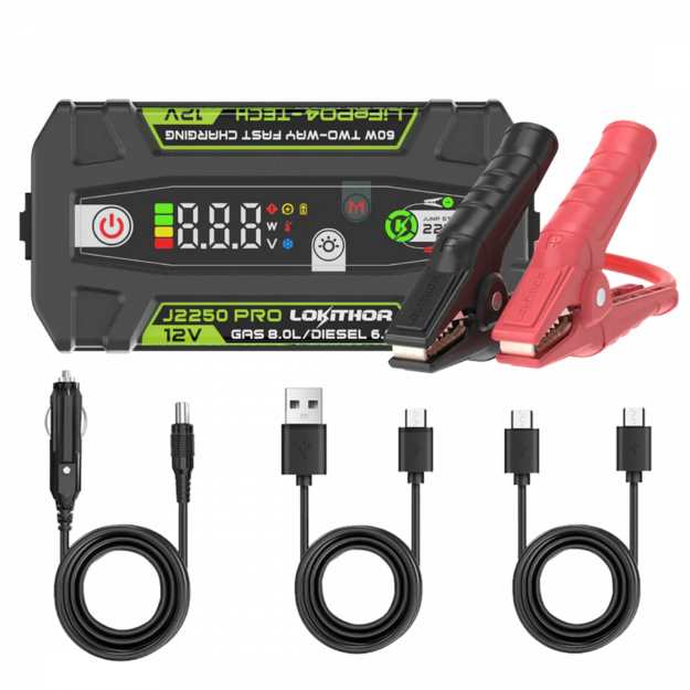 Lokithor J2250 PRO Jump Starter 12V 2250A LiFePO4