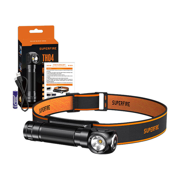 Superfire TH04 flashlight, 600lm, USB-C