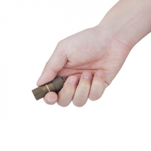 Olight i1R 2 EOS DESERT TAN uzlādējams lukturītis ar USB kabeli