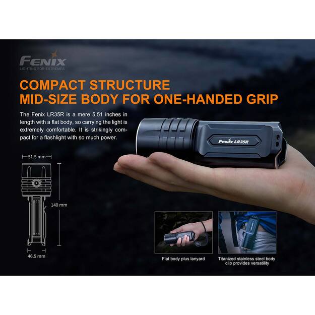 Fenix LR35R flashlight