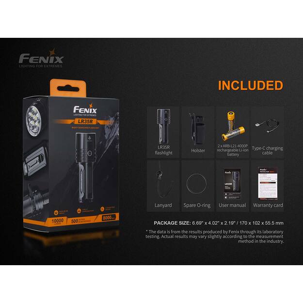 Fenix LR35R flashlight