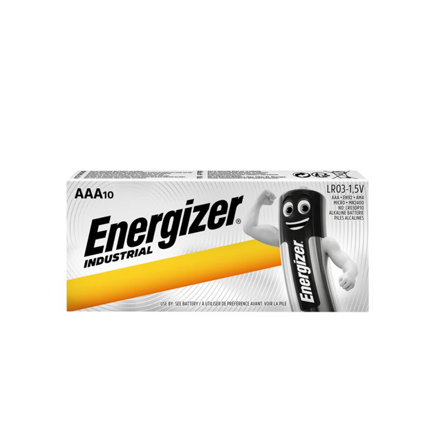 Energizer Industrial LR03 AAA Alkaline baterijas, 10x