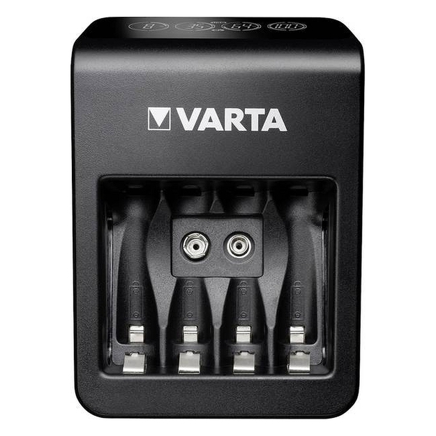 Универсальное зарядное устройство Varta LCD Plug-Plus с 4 батареями AA 2100 мач 4-х канальное PP3 57687