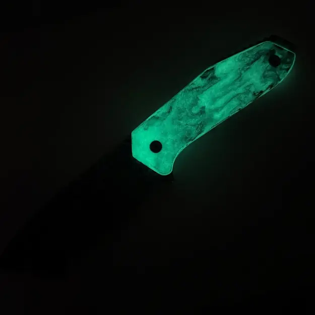 Takumitak Takumi Black & White fixed blade knife Damascus/Grey TKF502BK-CS