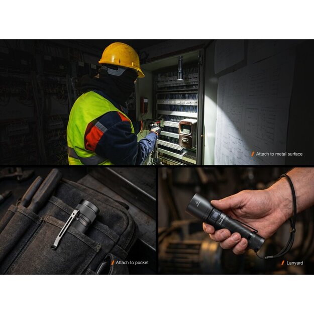 Fenix ​​C7 V2.0 LED flashlight with USB connection