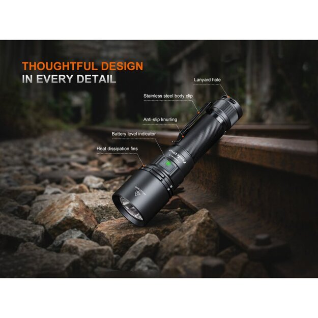 Fenix ​​C7 V2.0 LED flashlight with USB connection