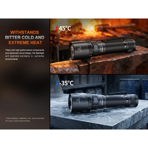 Fenix ​​C7 V2.0 LED flashlight with USB connection