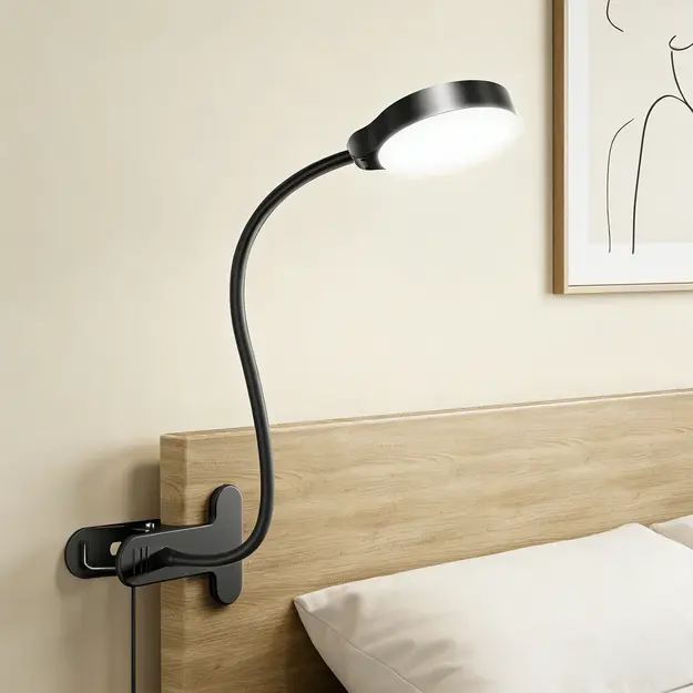 Clip on Reading Light Glocusent GLCSNTBL204 White