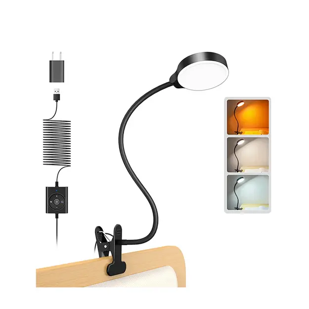 Clip on Reading Light Glocusent GLCSNTBL204 White