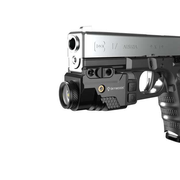 Skywoods PL480G Tactical Flashlight with Green Laser, 480lm