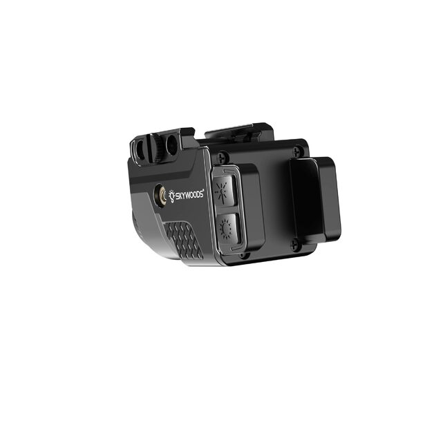 Skywoods PL480G Tactical Flashlight with Green Laser, 480lm