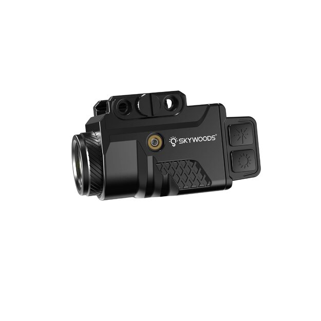 Skywoods PL480G Tactical Flashlight with Green Laser, 480lm