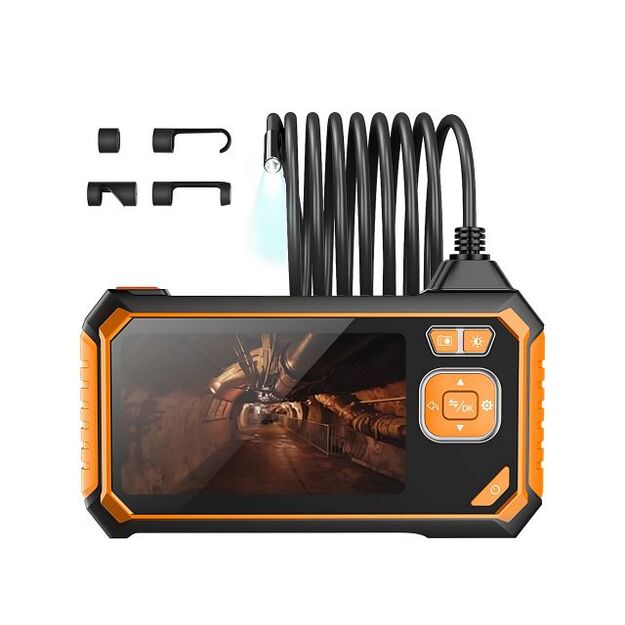 Endoskopa pārbaudes kamera ar 4.3  LCD ekrānu, 3m, 8mm, Full HD