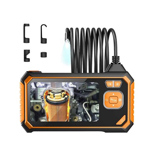 Endoskopa pārbaudes kamera ar 4.3  LCD ekrānu, 3m, 8mm, Full HD