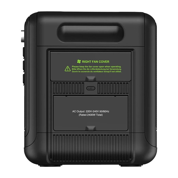 Pārnēsājamā elektrostacija FOSSIBOT F2400, 2400W (melna)