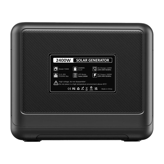 Pārnēsājamā elektrostacija FOSSIBOT F2400, 2400W (melna)