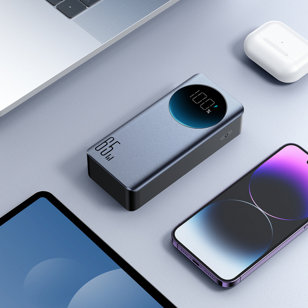Внешний аккумулятор Joyroom JR-PBF05 Pro 30000 мА&middot;ч 65 Вт с цифровым дисплеем, 2&times; USB-C и 1&times; USB-A &mdash; чёрный