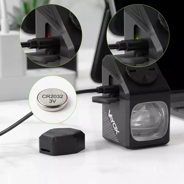 Vayox priek&scaron;ējais velosipēda lukturis 1000lm 5000mAh ar tālvadības pulti VAF1000PRO