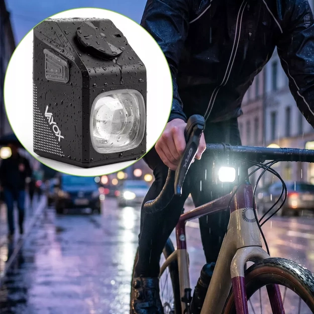 Vayox priek&scaron;ējais velosipēda lukturis 1000lm 5000mAh ar tālvadības pulti VAF1000PRO