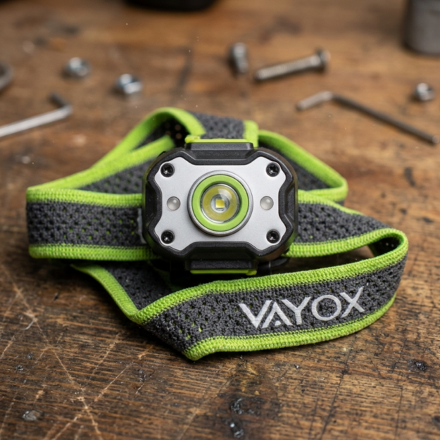Vayox rechargeable headlamp 650lm 200mAh IPX4 VA0452