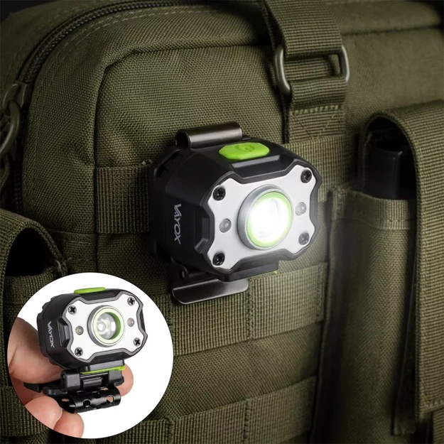Vayox rechargeable headlamp 650lm 200mAh IPX4 VA0452